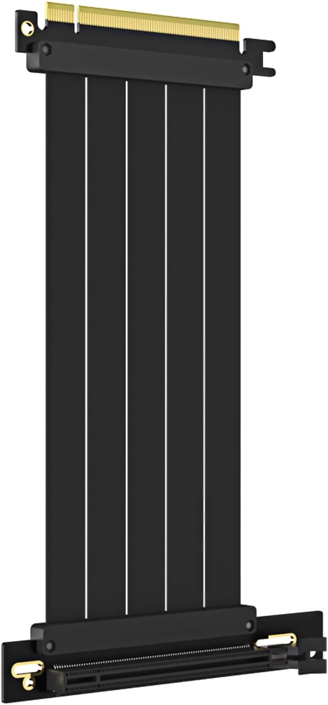 GLOTRENDS 200mm PCIe 4.0 X16 Riser Cable for PCIe 4.0/3.0 GPUs, Such as GeForce RTX 40/30 Series and AMD Radeon RX7000/RX6000 Series, etc