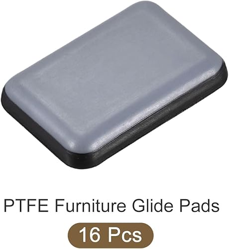 Miniatura 5 de METALLIXITY Deslizadores deslizantes para muebles de PTFE (1.378 x 0.984 in), 16 unidades, almohadillas protectoras de suelo autoadhesivas