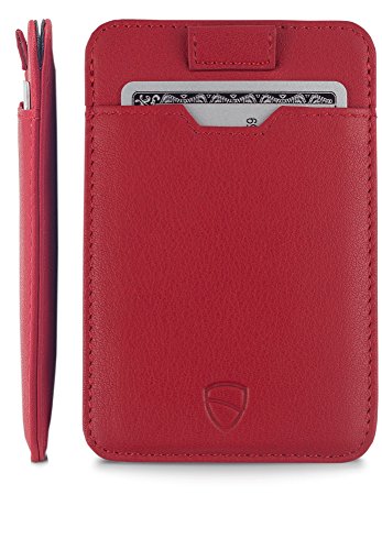 Image of Vaultskin CHELSEA Mens RFID Blocking Slim Leather Card Wallet - Minimalist Front Pocket Cardholder
