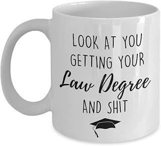 Law Degree Coffee Mug Law Graduate Mug LLM Gift New Lawyer Gift ideas Masters Degree Gift Bachelor of Law