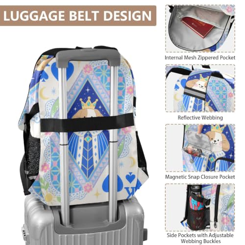 Mochila para laptop marrón de dibujos animados para estudiantes 4