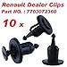 Produktbild THG Ersatz 10 x Bumper Verschluss Verkleidung Clips Clio Laguna Megane Espace Kunststoff Push Typ für Renault Fahrzeug Auto