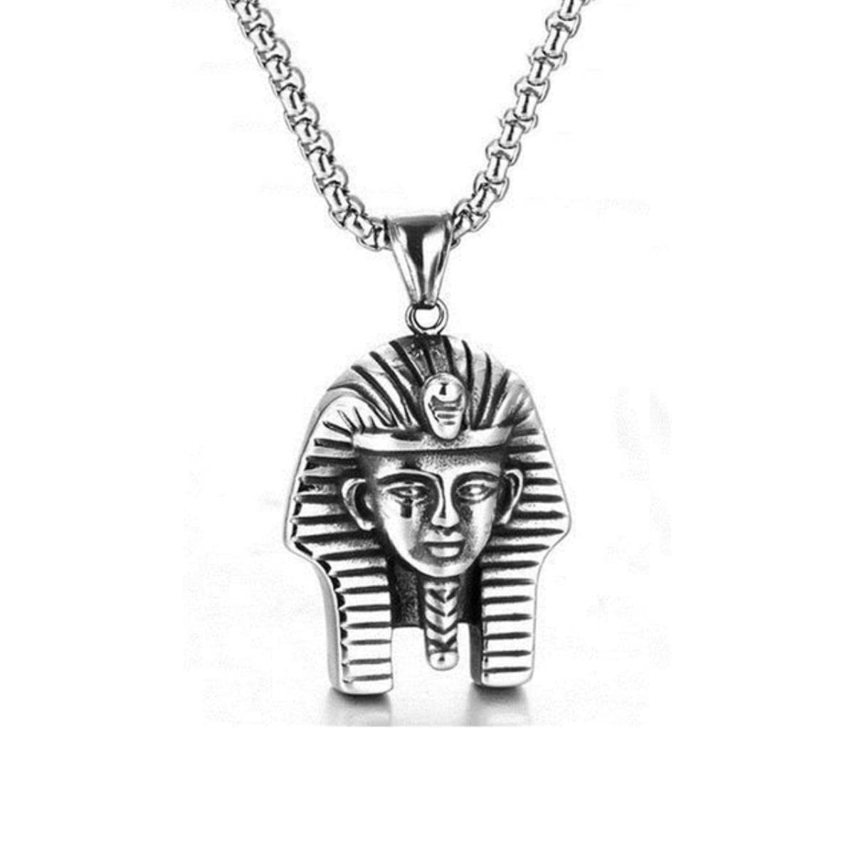 YAHOYA Moda Hiphop Collana Uomo Faraone Egiziano Pendente Collana Titanio Acciaio Ornamenti Personalit&agrave; Accessori Hip Hop