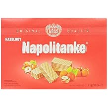 Kras Napolitanke Hazelnut Hazelnut Wafers, 11.64-Ounce Packages Pack of 12