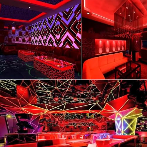 Image of COB Strip Lights, DC12V 16.4ft /5m Super Bright Dimmable 51200LM LED Light Strips, High Density Non-Waterproof 2560 LEDs Ribbon Light, More Evener Lighting Than SMD Strip Lights (Red)