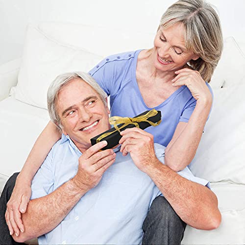 24 Pcs Gift Box Set, Cardboard Jewelry Necklace Gift Boxes Cotton Filled Cardboard Paper Jewelry Box Gift Cases Bulk For Wedding, Engagement, Anniversaries, Christmas, 8.2 X 1.57 X 1.18Inches (Black) #TOP6