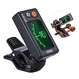 Clip-on-Design, direkt erkennt die Vibrationen von den Instrumenten bietet es feinsten Vibrationssensor. Mini-Größe, freie 180 Grad Winkeleinstellung, mit Silikonauflagen innerhalb des Clips.