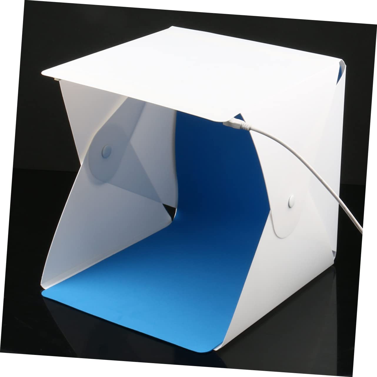 Yardenfun Mini Photo Light Box Tent 20cm Portable Softbox Photography Background 2 Backdrops