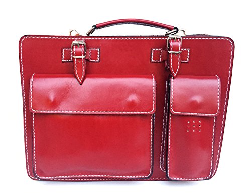 Cartera de mano para hombre L roja con compartimentos para llevar todo con estilo