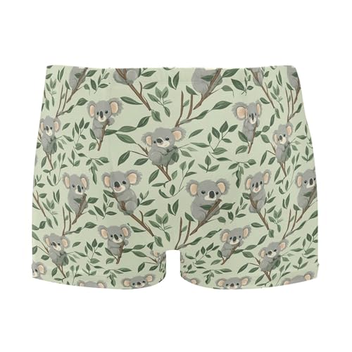 Cute Koala Mens Swim Trunk Swimwear Bathing Suit Swim Brief Square Leg Board Short S B0404143