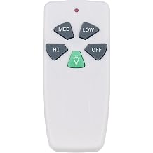 WINFLIKE CHQ7030T FAN53T Remote Control Replace for Harbor Breeze Hampton Bay Hunter KUJCE910 FAN-53T FAN-11T UC7070T KUJCE9103 FAN-53T KUJCE9103 FAN-11T Ceiling Fan