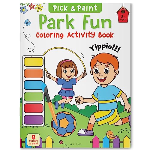 Image of Pick and Paint Coloring Activity Book For Kids: Park fun