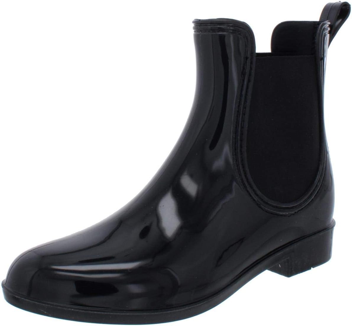 I.N.C. International Concepts INC Womens Raelynn Ankle Pull On Rain Boots Black 7 Medium (B,M)
