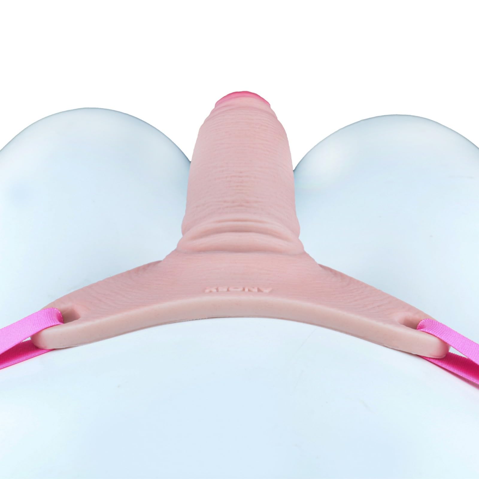 Cage de Chastetée en Silicone Sex Toys Cage de Chasteté avec Ceinture et 4 Tailles Différentes pour Masquer la Taille du Pénis Chastity Cage Légère et Souple pour le Bondage du Pénis (Pink,S)