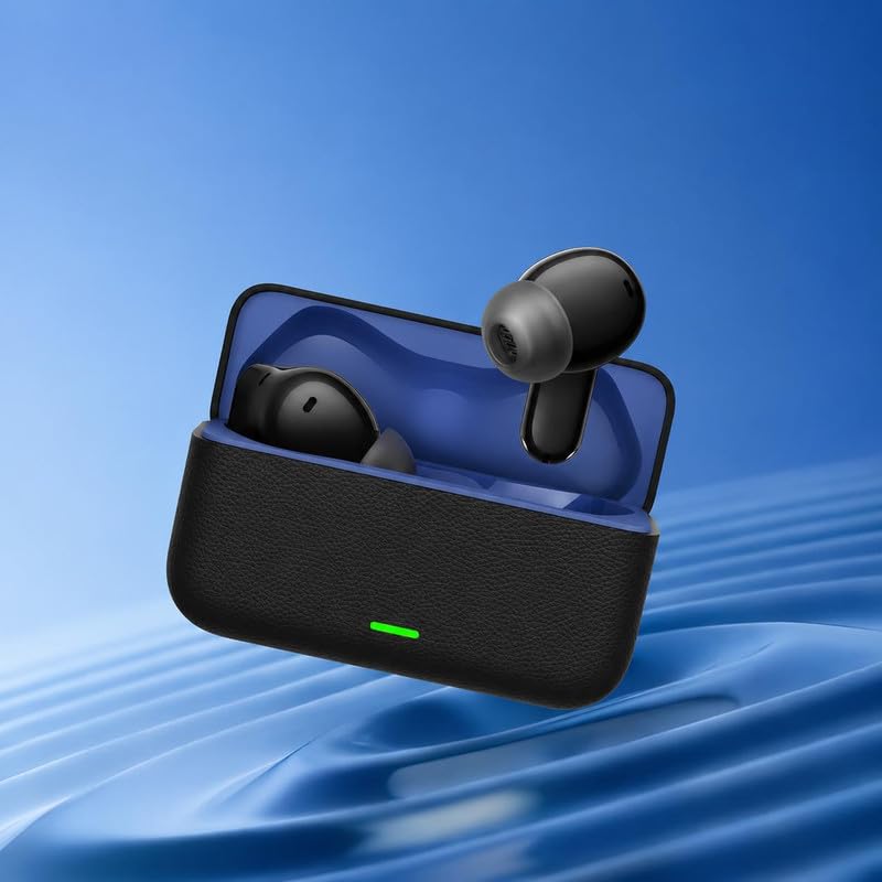 Image of Earbuds for Realme Buds T500 Pro True Wireless Earbuds with 50dB ANC, 12.4mm Titanized Drivers, 56H Playback, 6 Mic AI ENC, Bluetooth 6.1, Low Latency Gaming, Black(HSJU.1)
