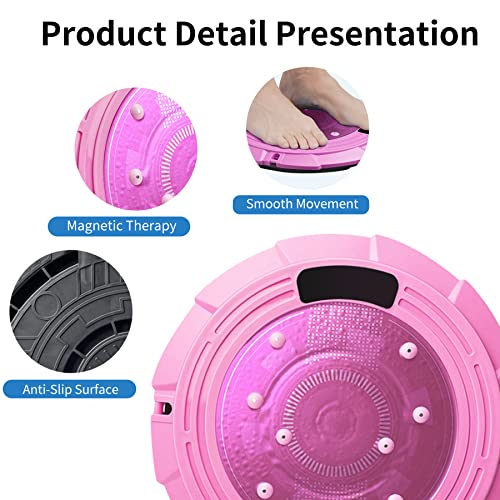 Ab Twister Board Acupressure Nodes Rotating Waist Twisting Disc For Exercise Waist Fitness Equipment Nodes (Pink) #TOP3