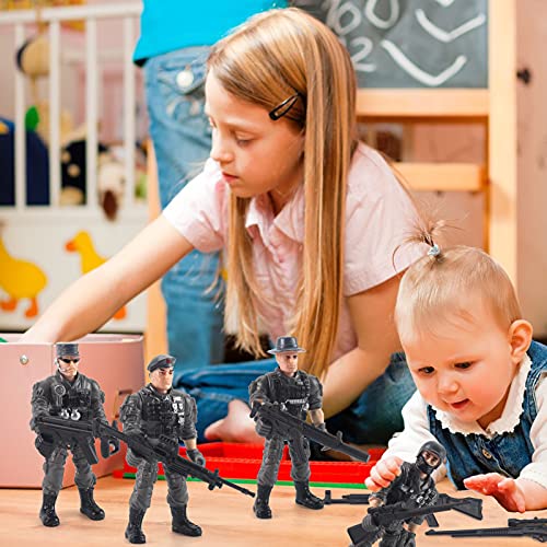 Elite Force Army Men Soldiers Marine Corps Action Figures Toy 4 Pcs Soldier Military Model Collection Party Favors Toys For Kids(Gray) #TOP5