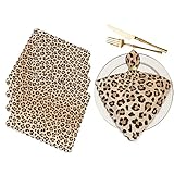 Yibeas Leopard Cloth Napkins Set of 4 Soft Animal Leopard Print Pattern Polyester Dinner Napkin for Family Restaurant Weddings Parties 18 x 18 inch