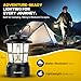 LUXPRO Retro LED Lantern - Battery-Powered Emergency Lantern - Water Resistant - Bright LED Lamp for Indoor & Outdoor Use - Use for Tents, Hiking or Hurricane Prep (Black, Pack of 1)
