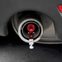 Vista 6 de Simulador de silbato de sonido turbo de 2 piezas, válvula de soplado de aleación de aluminio, silenciador de sonido para escape automático, silbato