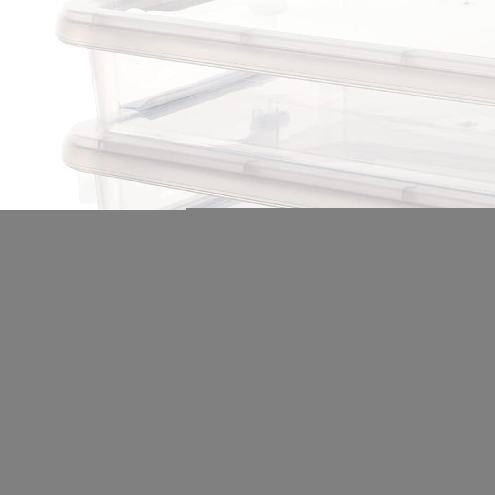 Dokumentenbox – 3-teiliges transparentes Aufbewahrungsbehälter-Set mit Deckel, A4 B5, Organizer-Box für Papiere und Schreibwaren, ideal für Zuhause, Schule, Wohnheim, Reisepass, Ausweis