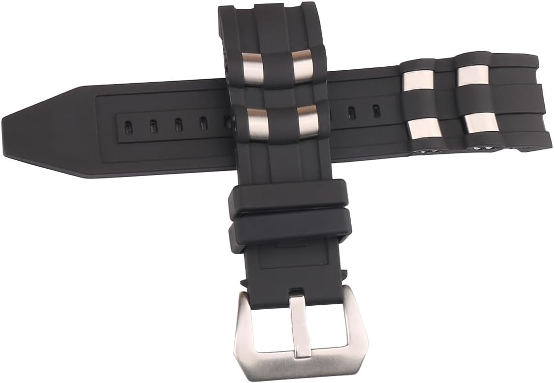 26mm Men's rubber Watch strap accessory Replacement Fit for Invicta Pro Diver 17878 17877 17879 18019 6977 6979 22311 18038 22797 6981 6983 6985 6995 Outdoor Sports Silicone watch bands wristband bracelet