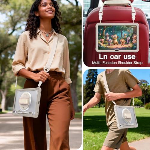 Funda para Samsung Galaxy Tab S11 con protector de pantalla y correa ajustable 5