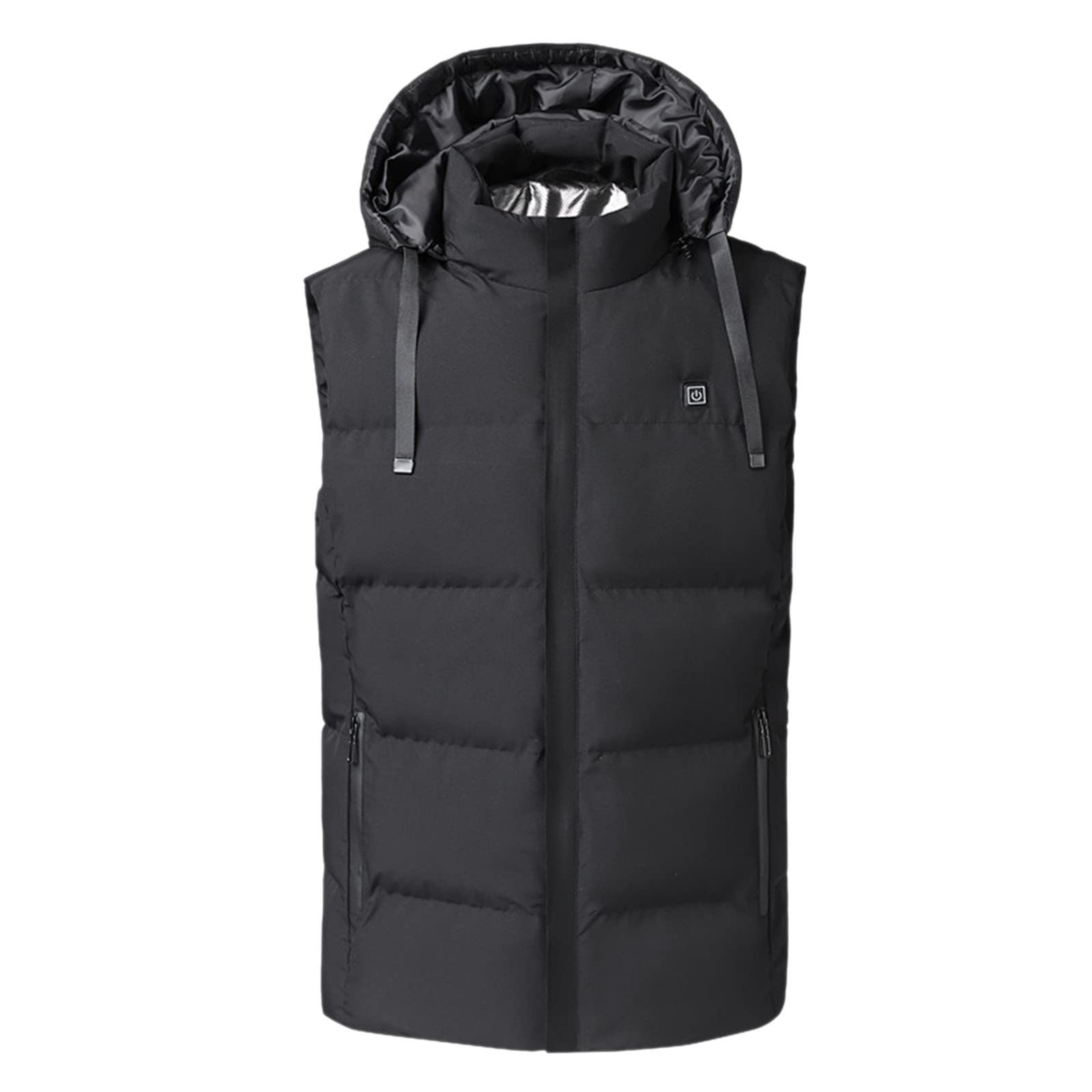Veste de Ski Hommes Femme Chauffante Gilet USB Hiver sans Manches et Plusieurs Zones Gilet Doudoune Chargement Lavable Imperméable D'extérieur Veste Vêtements pour Moto Chasse Randonnée Ski
