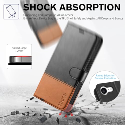 Protection robuste iPhone 16e 5G simili cuir de qualité supérieure - 5