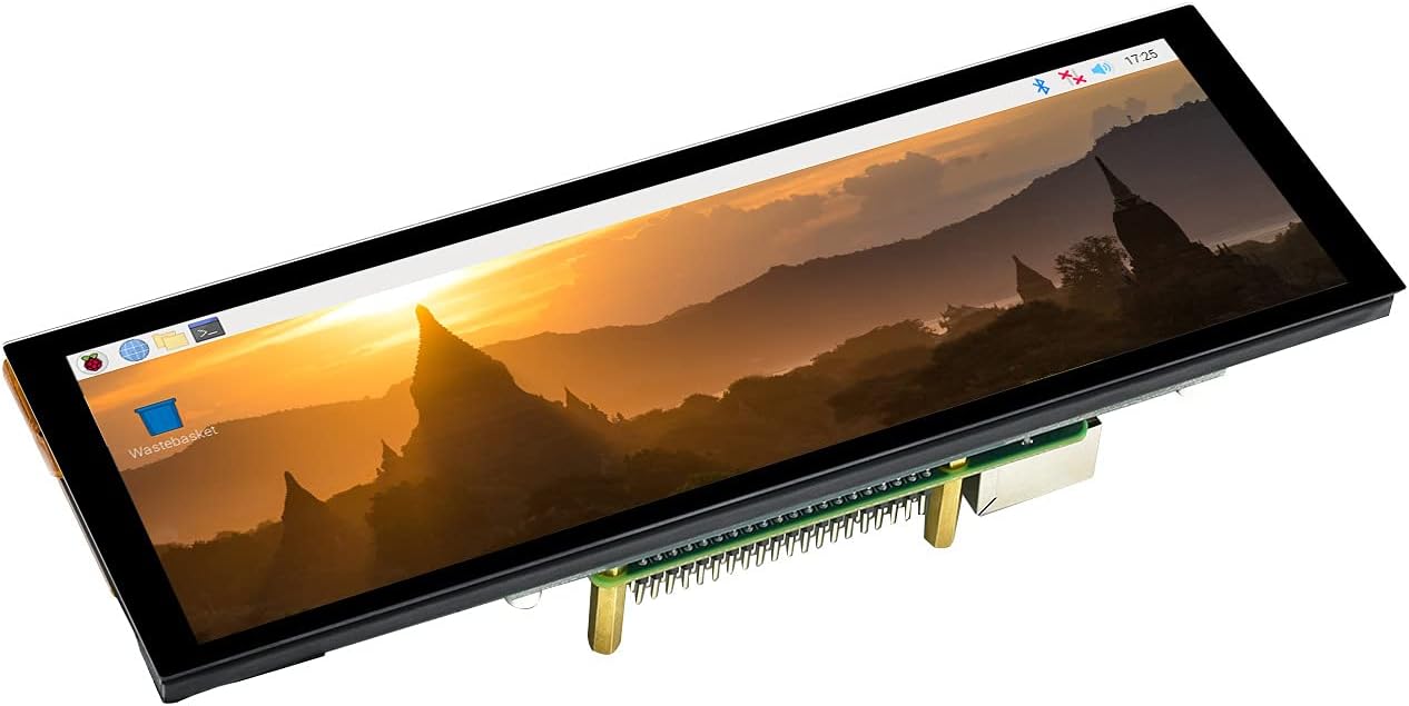 7.9inch Capacitive Touch Screen LCD Compatible with Raspberry Pi 5/4B/3B+/3A+/2B/B+/A+/Zero/Zero W/WH/Zero 2W CM3+/4 400×1280 Resolution HDMI IPS Supports Jetson Nano/Windows
