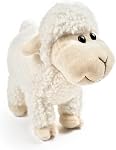 Tiny Heart Sheep Animaux farcis, peluche de mouton Jouet d'agneau Mignon animal doux farci Agneau Enfants Garçons et filles Cadeau Maison Décor Jouets d'agneaux blancs mignons (position assise)