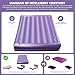 Ustenroya Semi Waveless Water Bed Mattress Queen Size (60x80 Inches) - Softside Foldable Waterbed with Smart Thermostats & Fill/Drain Kit | Soft Cover for Adults & Kids