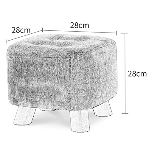 Pouf confortable rangement 150 kg coton lin amovible