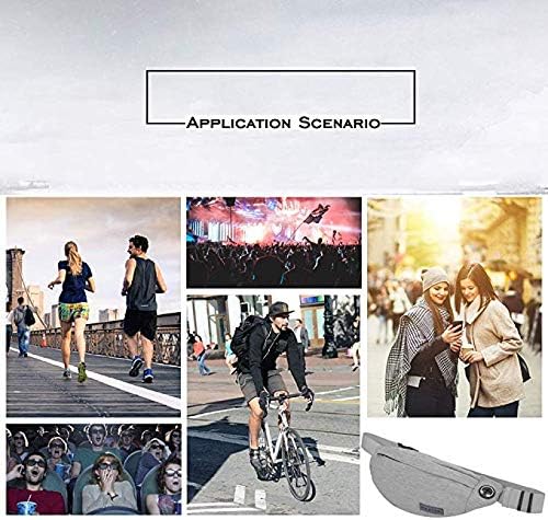 Miniatura 5 de MAXTOP Riñonera cruzada grande para correr y viajar para mujeres y hombres, bolsa de cinturón resistente al agua para fitness, yoga, correr,