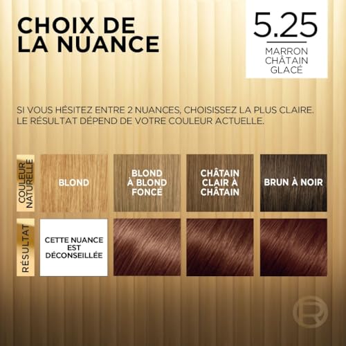 Coloration Permanente 5.25 Antigua Châtain Glacé Brillance Haute Intensité Préférence 'oreal Paris La Boîte - vue 8