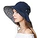Produktbild Damen-Hut mit Sonnenschutz, LSF 50 Schnur, für Golf, Garten, Wandern, 5659 cm -  Blau -  Medium