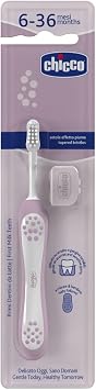chicco Toothbrush, 6-36 Months, Pink
