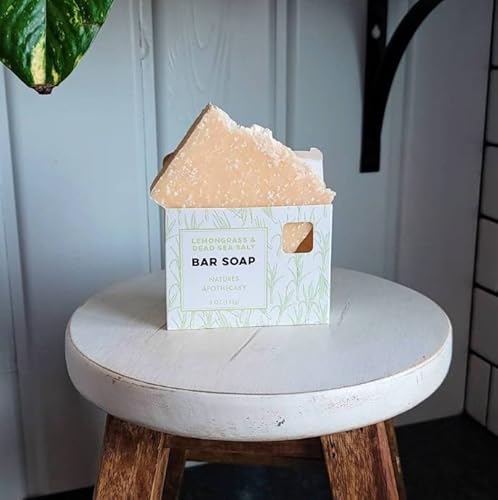 Dayspa Body Basics Lemongrass & Dead Sea Salt Premium Bar Soap - Cold-Processed Castile Soap - Eco-Friendly, Vegan, Hypoallergenic, All-Natural, Plant-Derived, Handmade In Usa #TOP3
