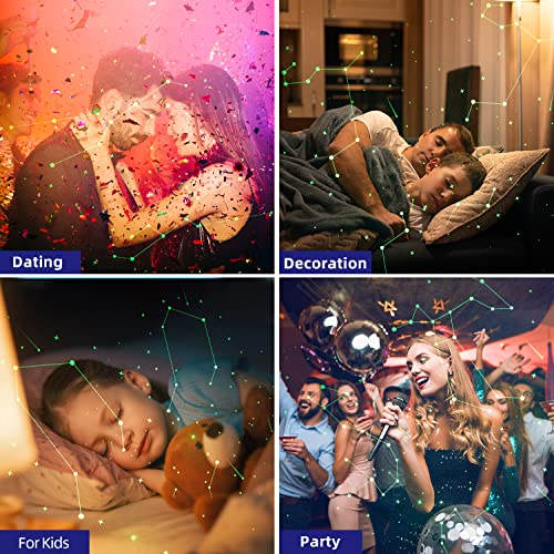 Bobillow Ufo Star Projector, Galaxy Projector Night Light With 12 Constellations, Space Galaxy & Marine Projector, Bluetooth Music Speaker, 10 Nebula And Time Off Night Light For Room Decor – Grey #TOP6