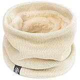 [AOY] ネックウォーマー メンズ レディース かつてない着け心地 裏ボア 小顔に見える 超柔らかい 耐寒性 ふわふわ 防寒対策 ネックカバー 保温防寒 スポーツ スキー 旅行 自転車 通勤 通学 男女兼用 (ベージュ)