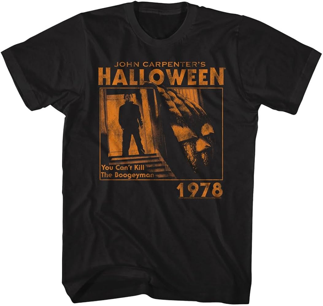 T-shirt Halloween Michael Myers - Homme XL - Noir - Manches Courtes - Très Bon État