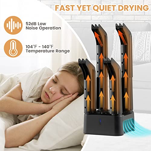 Costway Boot Dryer, Boot Dryers And Deodorizer With 180 Mins Timer, Overheat & Over-Current Protections, Detachable Pipes, Heat Blower, Electric Shoe And Boot Warmer For Work Boots, Ski, Glove, Hats #TOP1