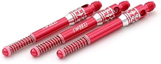 CUESOUL TERO AK7 Aluminum Dart Shafts Red Built-in Spring Telescopic for Steel Tip Darts and Soft Tip Darts,Set of 3 pcs