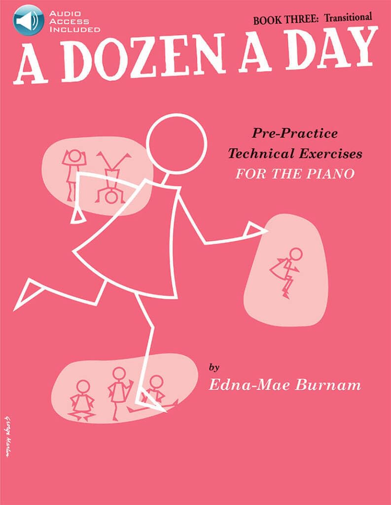 A Dozen a Day Book 3. Piano Solo. Includes Audio Online