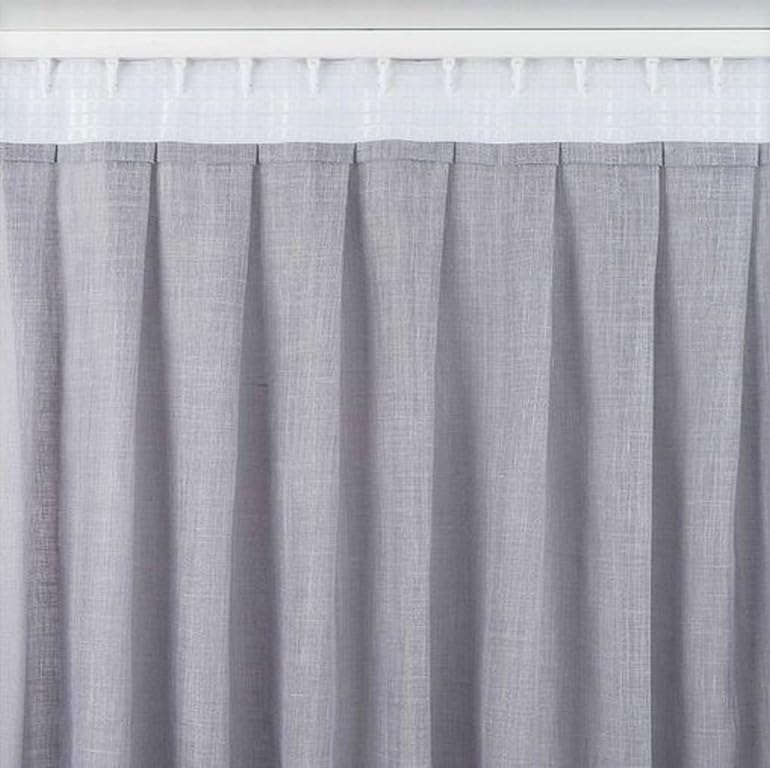 Cortinas interiores a medida de 1,25 ml para salones luminosos en gris claro 4