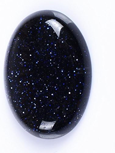 30x22mm Oval Cabochon CAB Flatback Semi-Precious Gemstone Ring Face (Blue Sandstone)