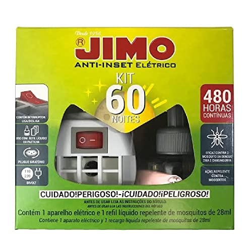 Jimo Anti-Inseto Elétrico com Frasco para 60 Noites
