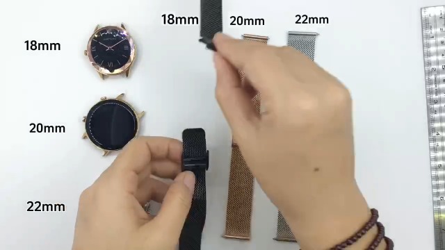 Correa de Malla de Acero Inoxidable para Reloj 20mm miniatura 7
