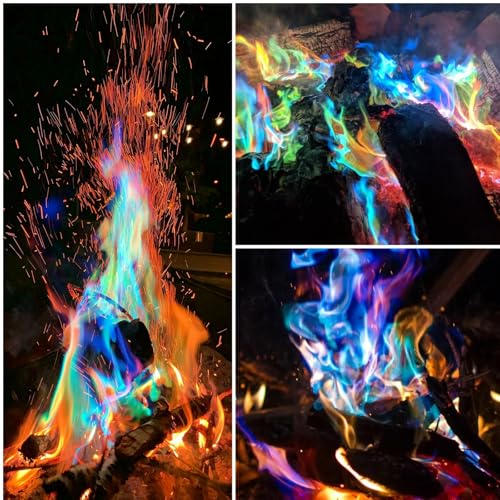 15PCS Fire Colour Changing Powder,Magical Flames,Long-Lasting Fire Colour Changing Powder,Campfire Color Changing Powder,Fire Colour Changing Powder,Fire Cones Colour Changing,Fire Magic Flames - Image 3