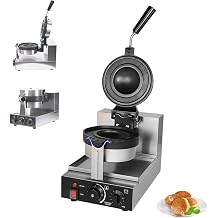 Ice Cream Burger Maker, 1300 W, UFO Burger Maker, For Home & Commercial Use, Temperature Control, Heat on Both Sides, 5 Minute Timer, Anti-Scald Handle, Even Heating, Stainless Steel, Non-Coated